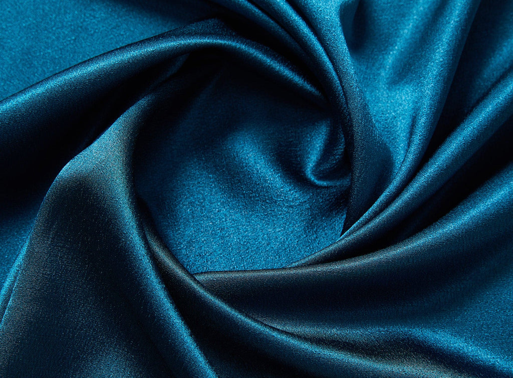 SOLID FIFTH AVENUE CREPE  | 9050 BULGARI TEAL - Zelouf Fabrics