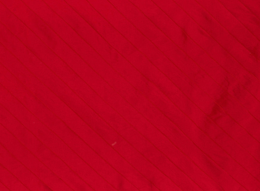 RED BISTRO | 9070-6085 - BIAS PINTUCK ON ALEXANDRA N/P TAFFETA - Zelouf Fabrics