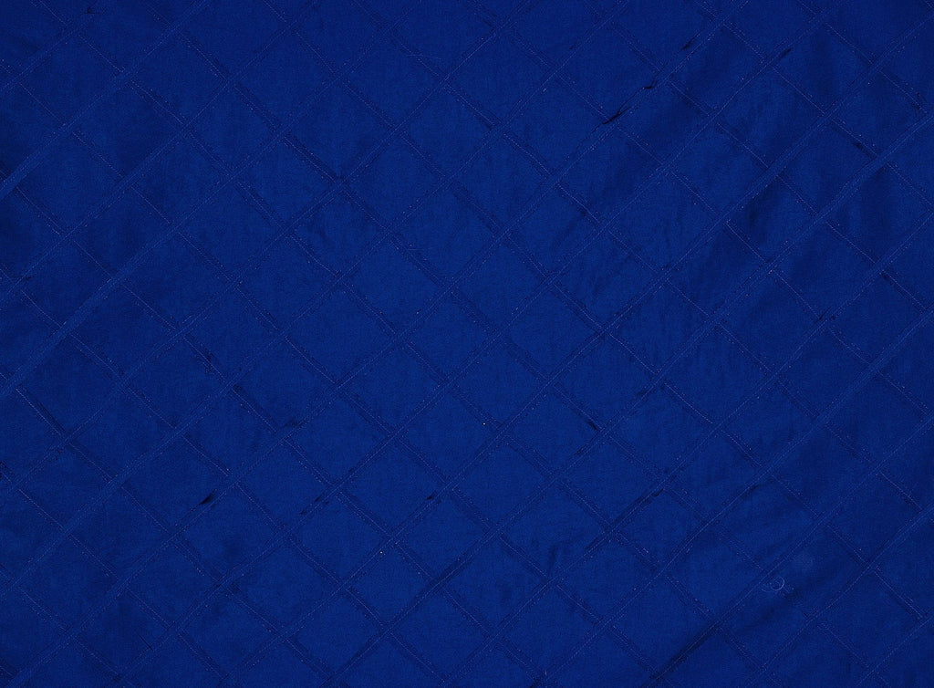 COBALT MIRROR | 9071-6085 - TAPE CROSS CHECK ON ALEXANDRA N/P TAFFETA - Zelouf Fabrics