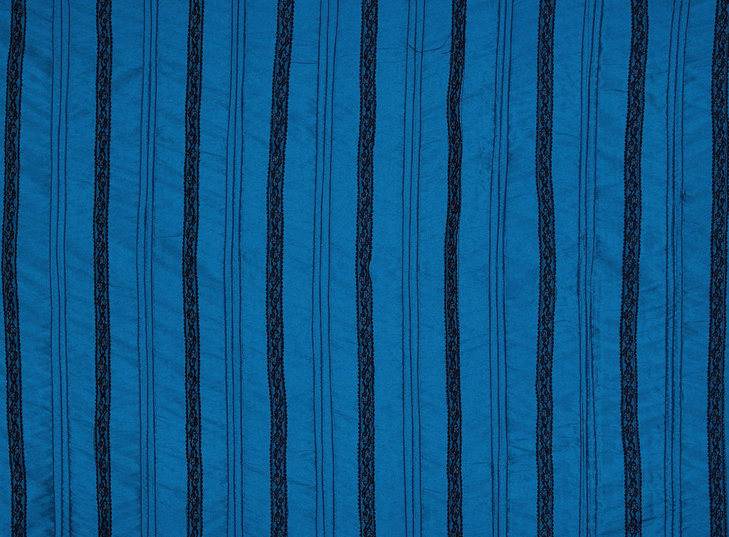 BIAS PINTUCK W/BIAS LACE ON ALEXANDRA N/P TAFFETA  | 9101-6085  - Zelouf Fabrics