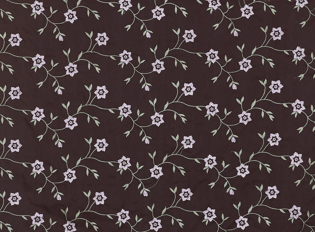 FLORAL EMBROIDERY CUT SCALLOP ON 2 PLY ORGANZA  | 9111-949  - Zelouf Fabrics