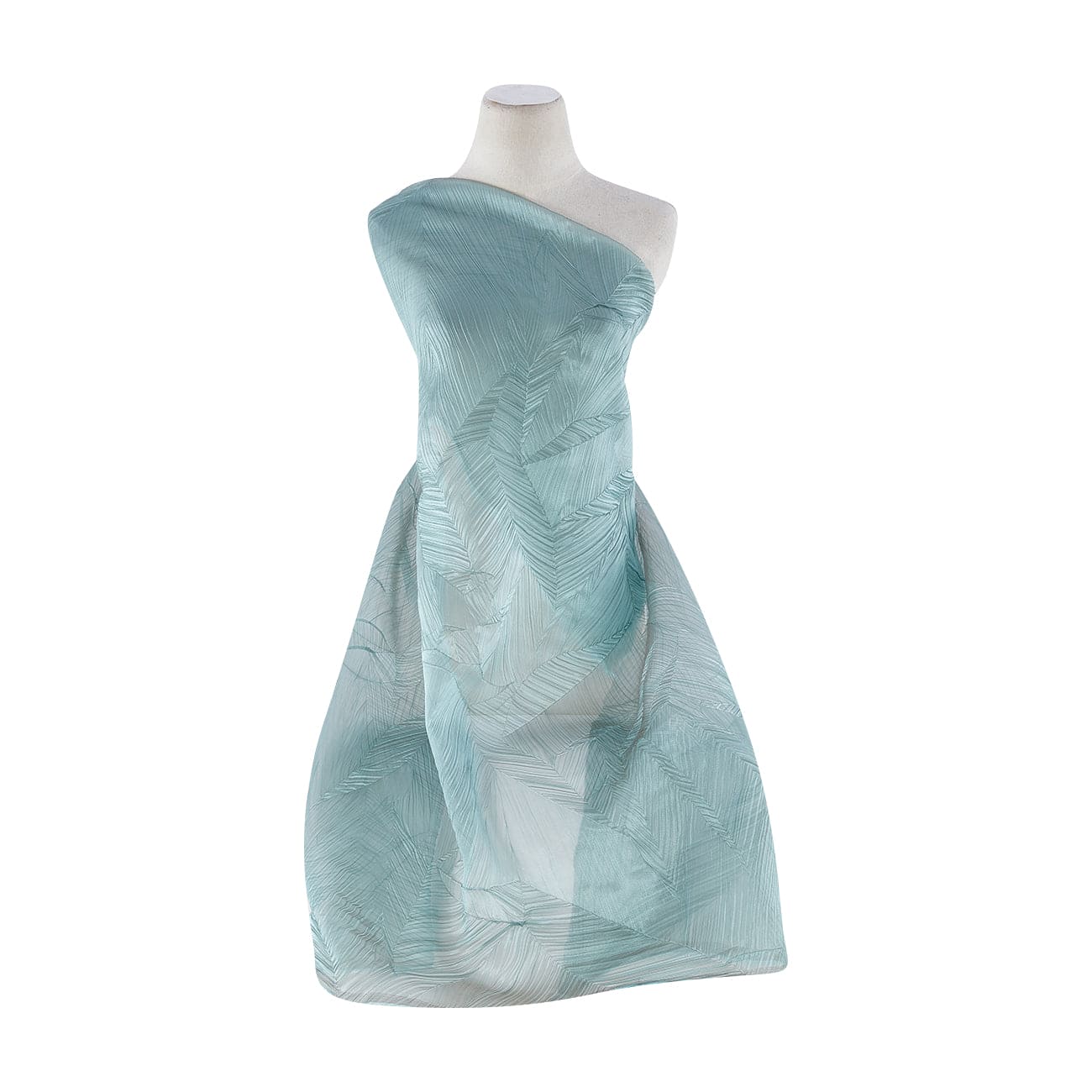 organza dress fabric Terani Couture 251M4044 Liquid Organza Off-shoulder Dress