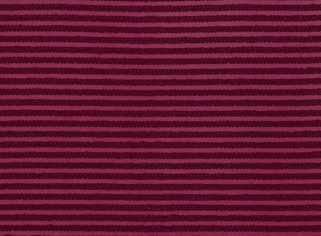 MERLOT | 9147 - TUXEDO RUFFLE KNIT - Zelouf Fabrics