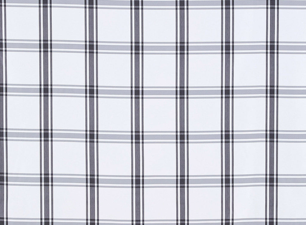 IVORY/BLACK | 9160 - CHECK TAFFETA - Zelouf Fabrics