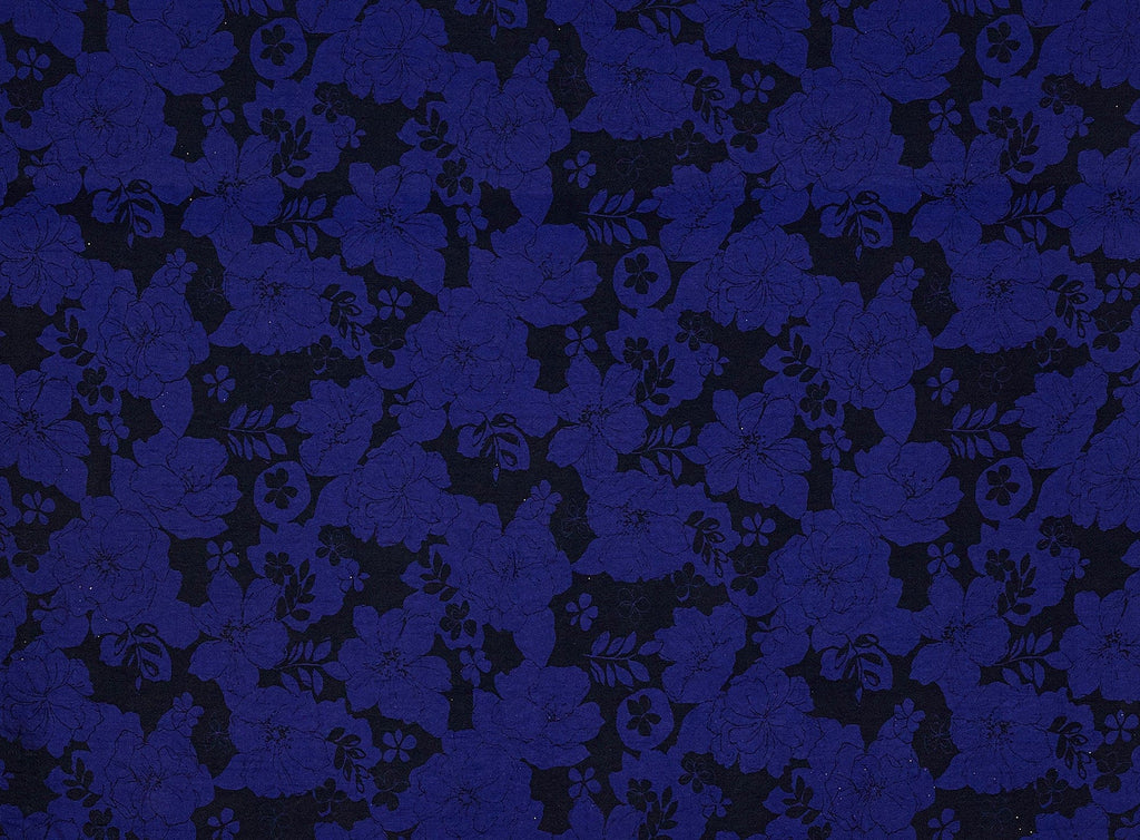 FLORAL DESIGN PRINT ON CLEOPATRA WASHER SHANTUNG  | 9168-8497  - Zelouf Fabrics
