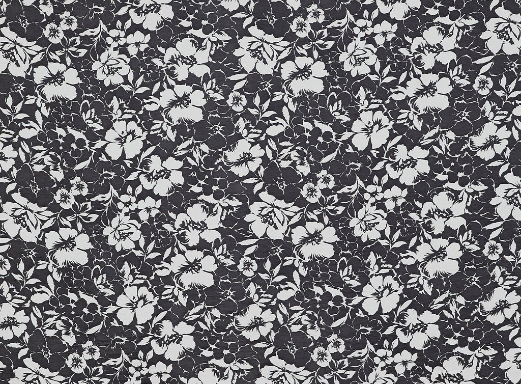 FLORAL PRINT ON CLEOPATRA WASHER SHANTUNG  | 9205-8497  - Zelouf Fabrics