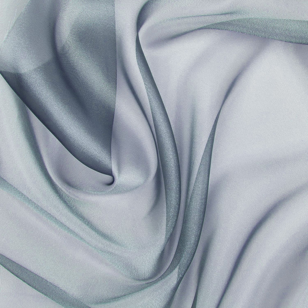 IRIDESCENT ORGANZA | 922 DENIM OPAL - Zelouf Fabrics
