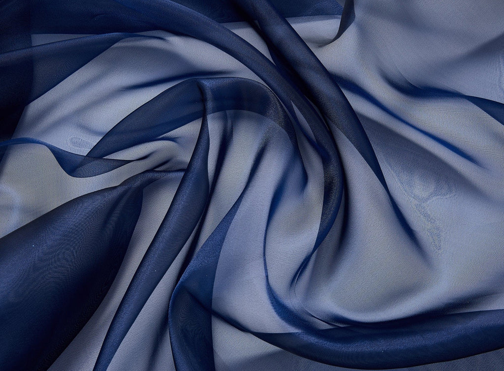 IRIDESCENT ORGANZA | 922 NAVY/LUXE - Zelouf Fabrics