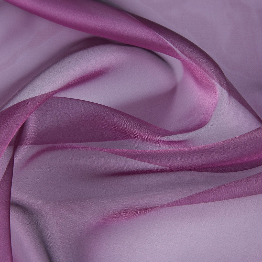 IRIDESCENT ORGANZA | 922 PLUM - Zelouf Fabrics