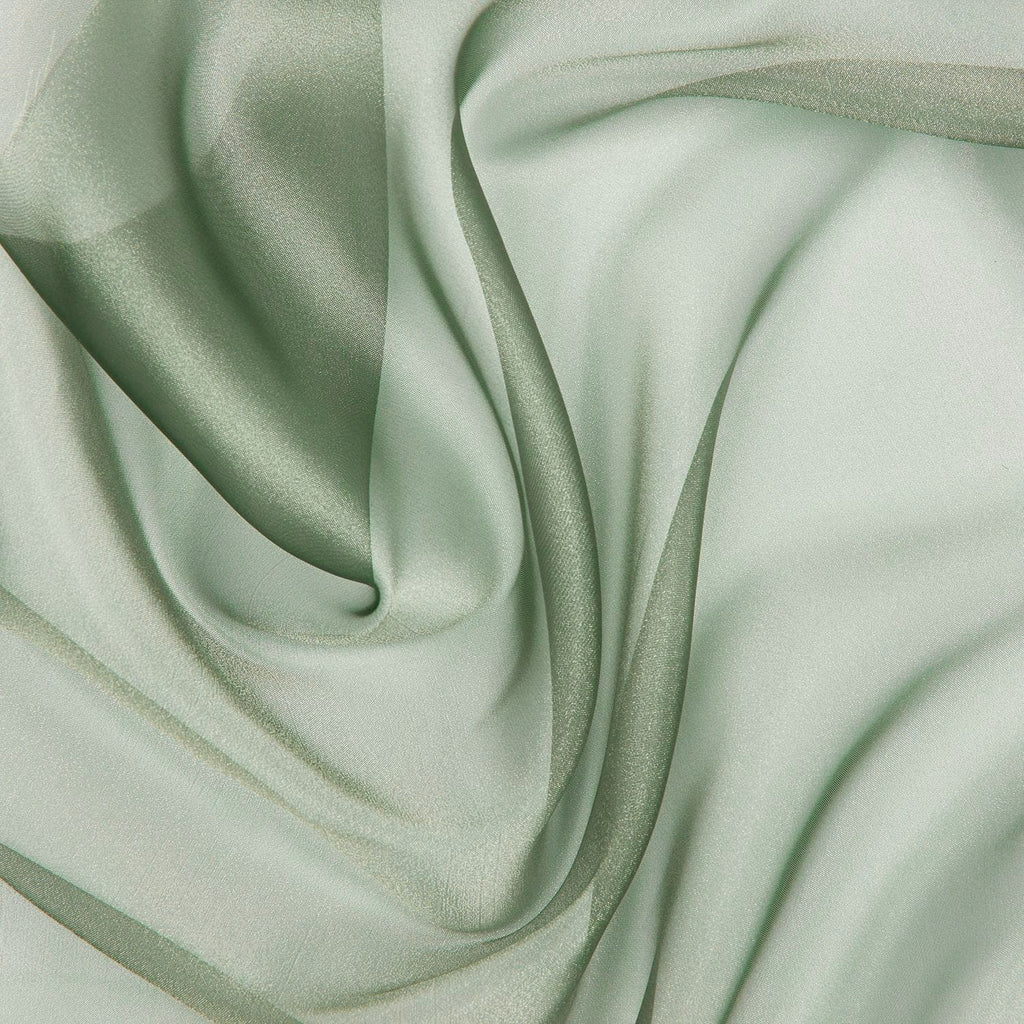 IRIDESCENT ORGANZA | 922 SAGE JOLLY - Zelouf Fabrics