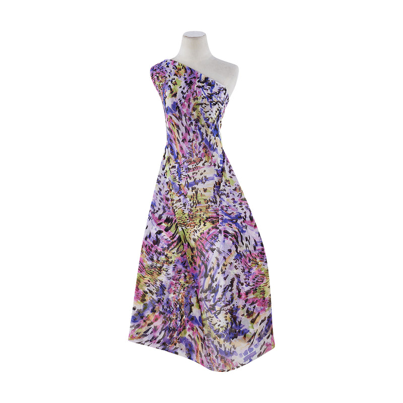 TROPICAL ANIMAL PRINT ON HIGH MULTI CHIFFON  | 9262-835