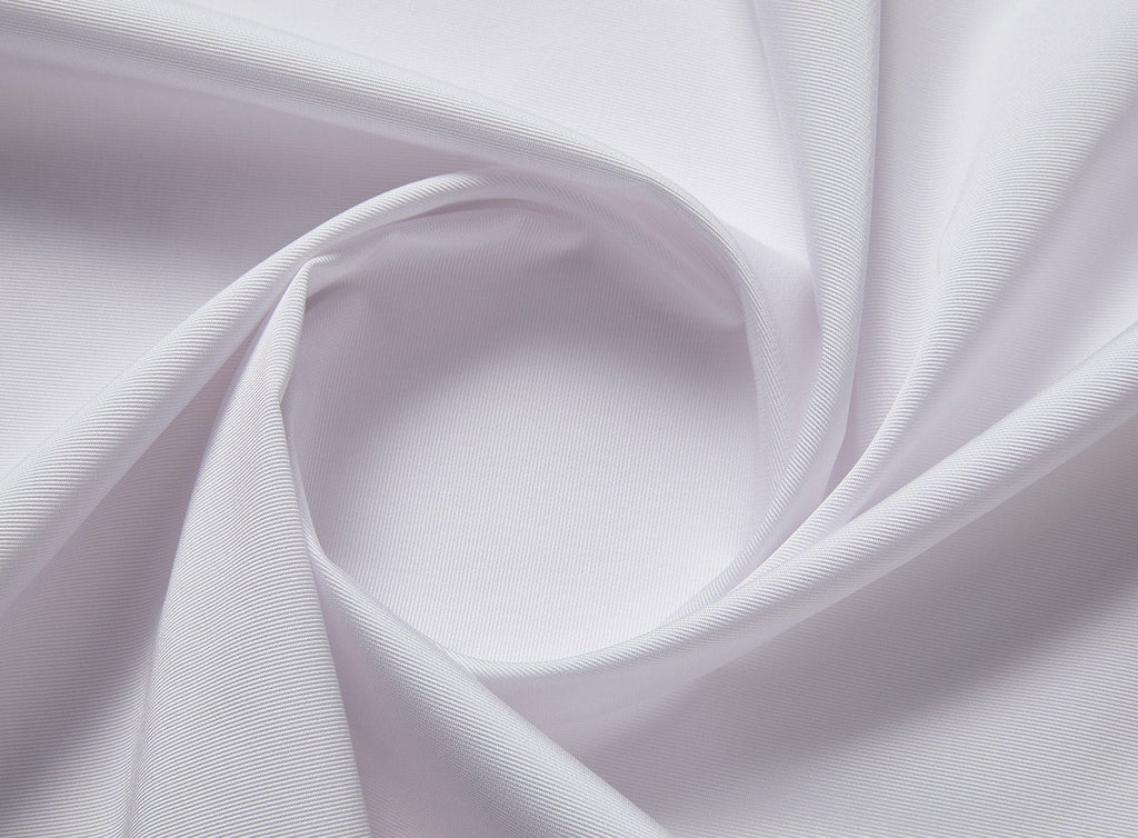 SOLID BABY MINI STRETCH ACETATE OTTOMAN  | 9270 WHITE - Zelouf Fabrics