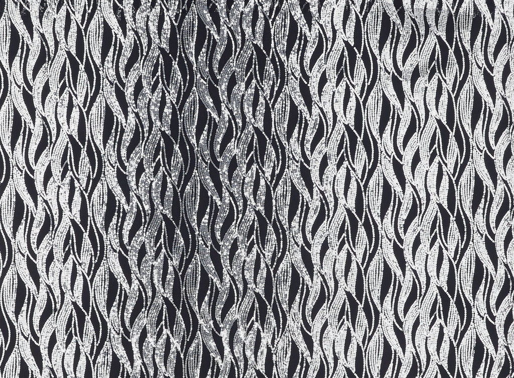 WAVEY SEQUINS ON TULLE  | 9277  - Zelouf Fabrics