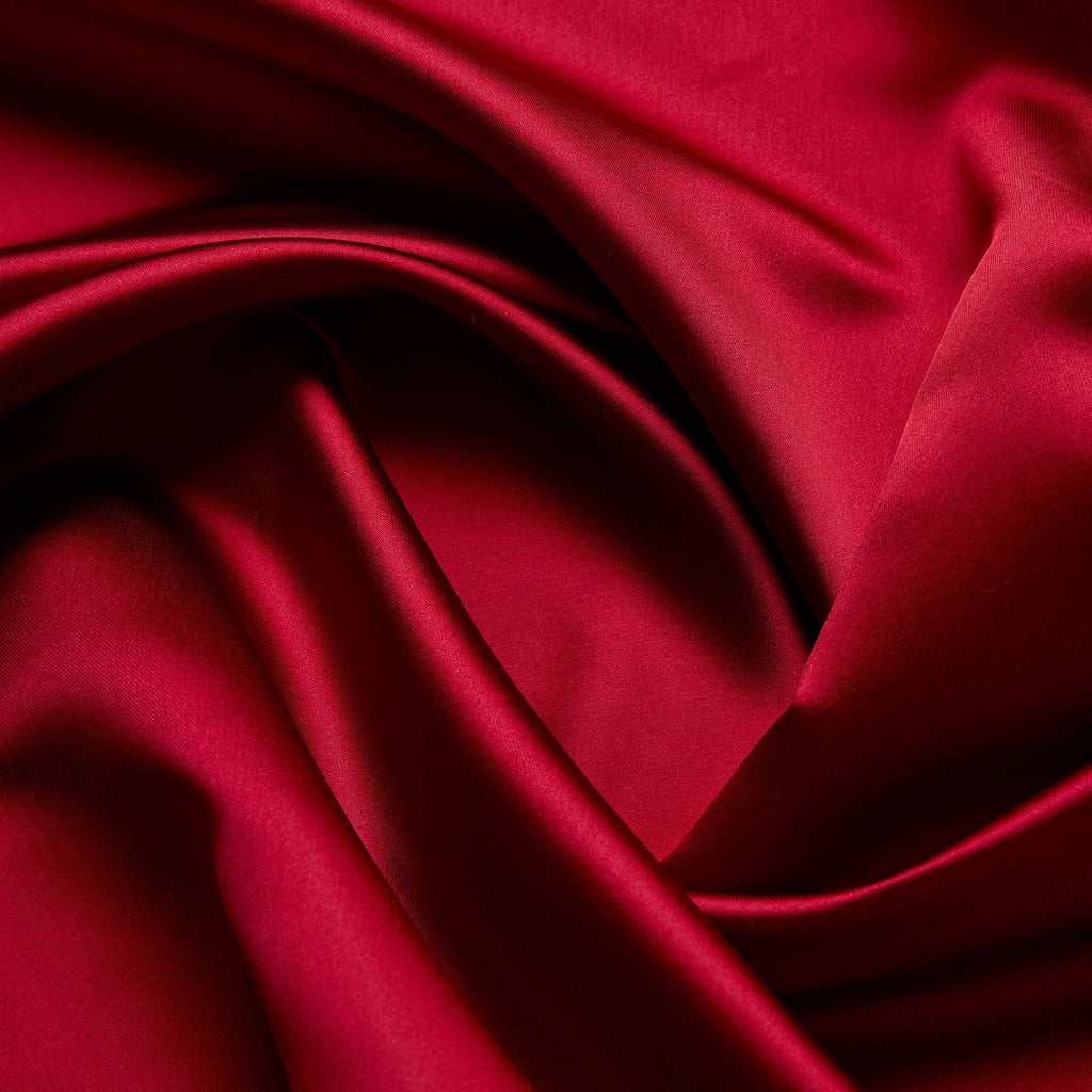 SOLID ACETATE BRIDAL SATIN  | 9280 RED - Zelouf Fabrics