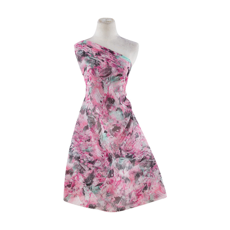 JUNGLE FLORAL PRINT ON JAPANESE PLEATED YORYU  | 9373