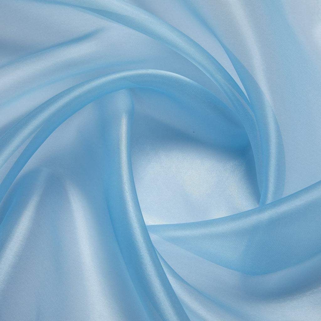 LT BLUE | 937 - SOLID MIRROR ORGANZA - Zelouf Fabrics
