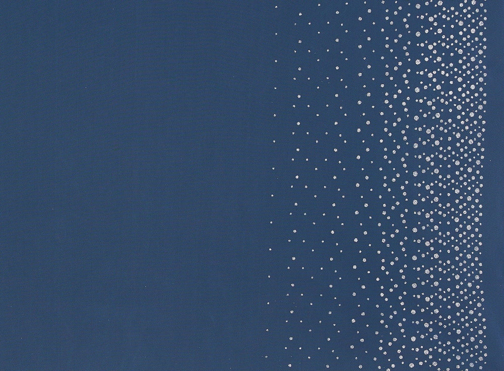 PERI SMOOTHIE | 9462-1060 - DOUBLE BORDER DOT GLITTER ON TULLE - Zelouf Fabrics