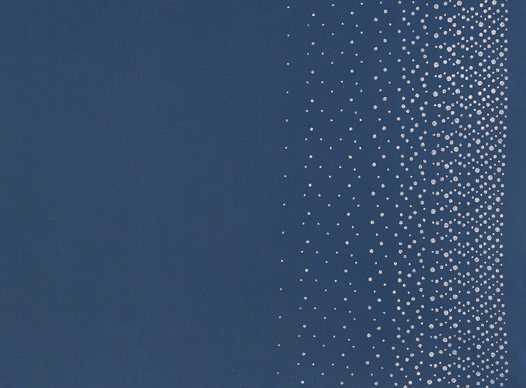 DOUBLE BORDER DOT GLITTER ON TULLE  | 9462-1060  - Zelouf Fabrics