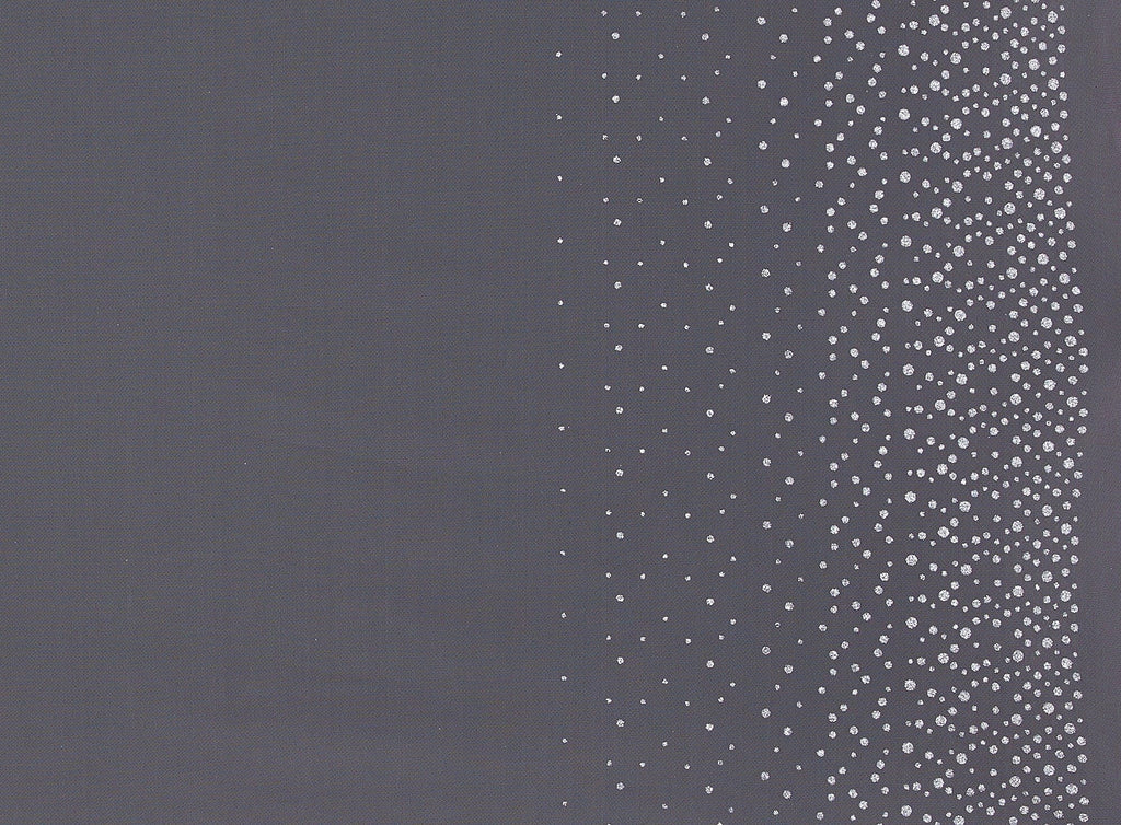 DOUBLE BORDER DOT GLITTER ON TULLE  | 9462-1060  - Zelouf Fabrics