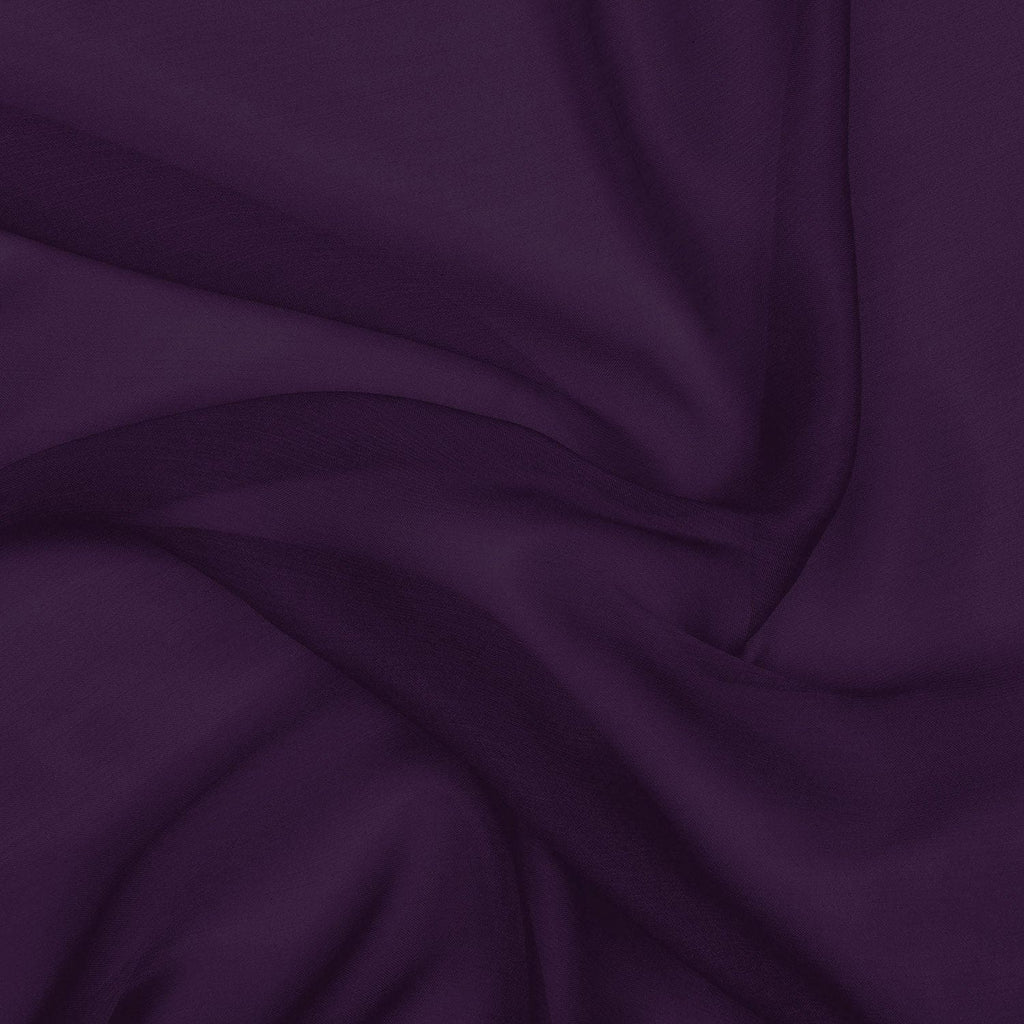 LUSCIOUS PLUM/BLK | 1113-946 - DOUBLE OMBRE ON CATIONIC CHIFFON - Zelouf Fabrics