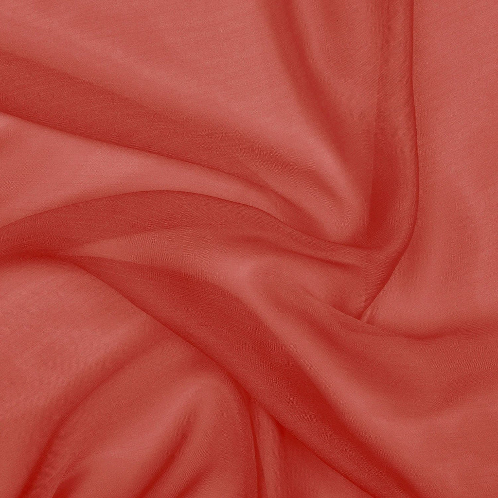 SPARKLY RED | 1113-946 - DOUBLE OMBRE ON CATIONIC CHIFFON - Zelouf Fabrics