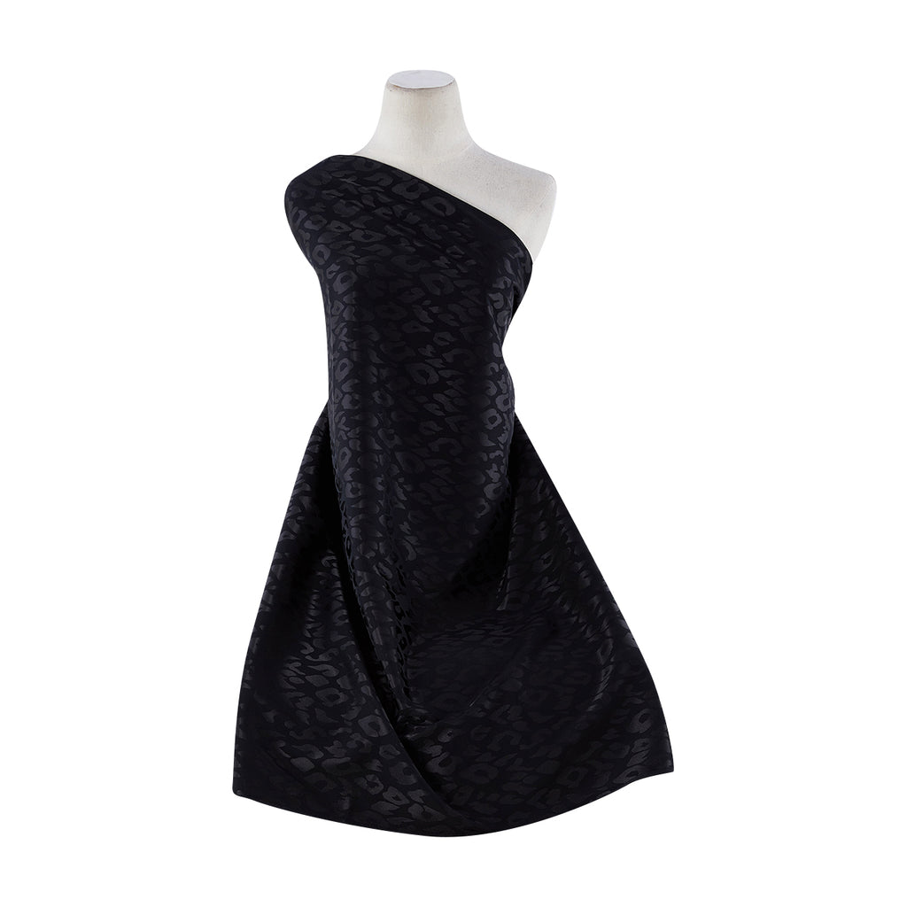 ANNABELLE LEOPARD JACQUARD  | 9504-1174 BLACK - Zelouf Fabrics