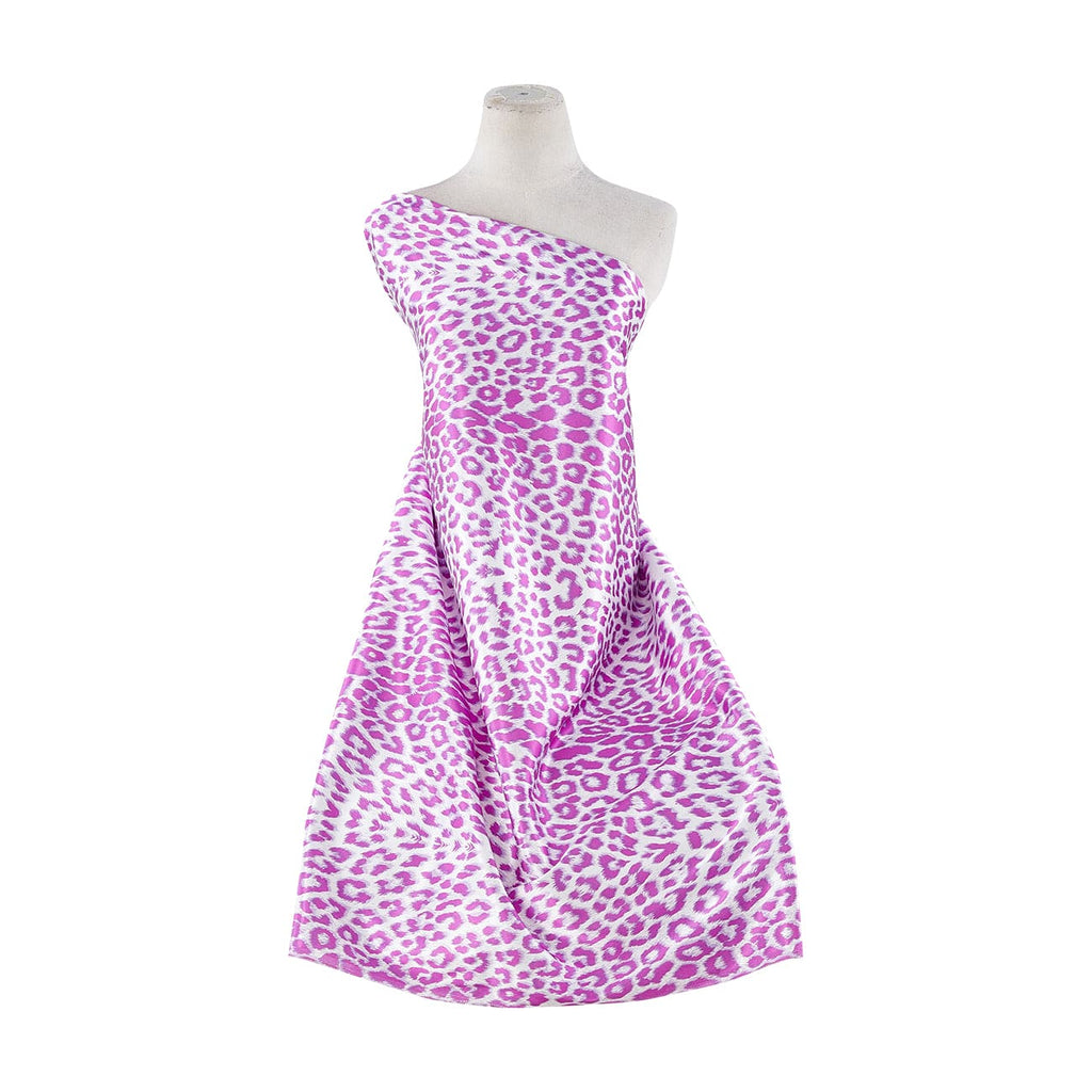 GRAPE | 9508-1173 - LEOPARD PRINT ON ANNABELLE - Zelouf Fabrics