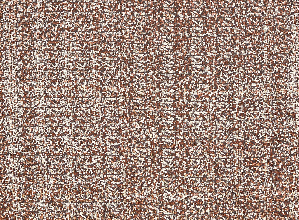 ALLOVER SQUARE SEQUINS ON TULLE  | 9572-1060 SUMMER TAN - Zelouf Fabrics