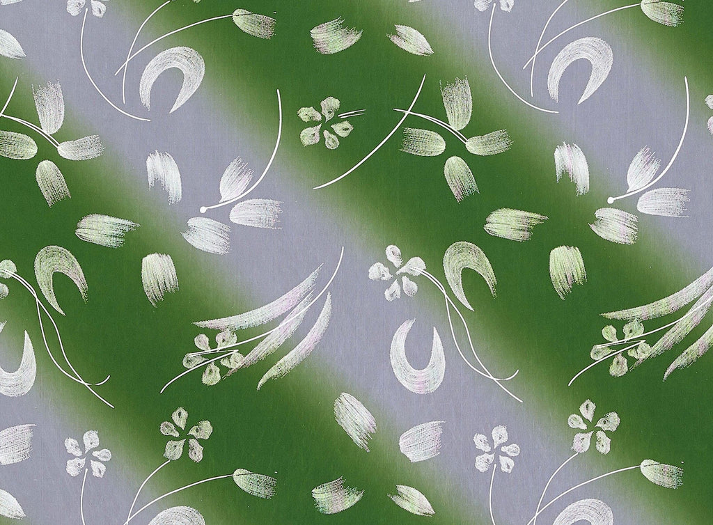 TULIP FOIL ON DOUBLE OMBRE MATTE JERSEY CHIFFON  | 9633-631  - Zelouf Fabrics