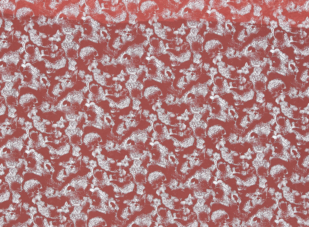 CHANTELLE LACE FOIL ON MATTE JERSEY CHIFFON  | 9639-631  - Zelouf Fabrics