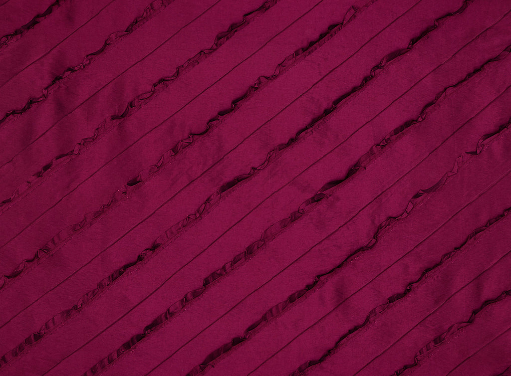 BIAS SELF-RUFFLE & BIAS PINTUCK ON ALEXANDRA  | 9703-6085  - Zelouf Fabrics
