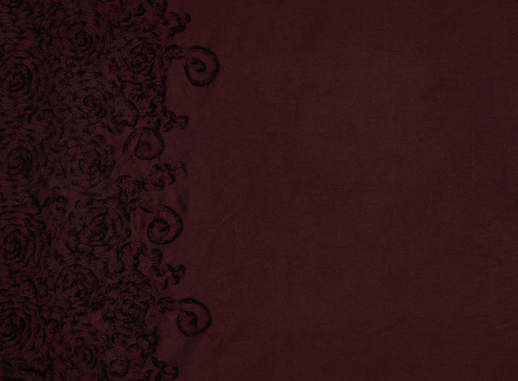 DOUBLE BORDER SQUIGGLY SUTASH ON ALEXANDRA N/P TAFF  | 9705-6085  - Zelouf Fabrics