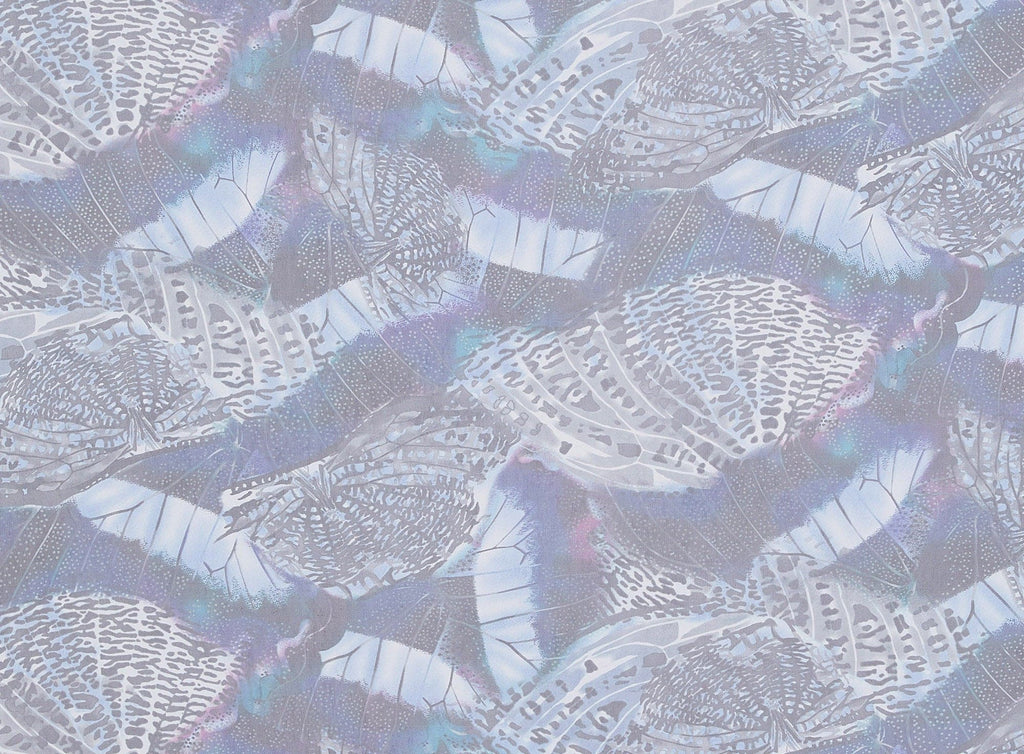 BLUE/GREY | 9754-631 - LEOPARD BUTTERFLY PRINT ON MJC - Zelouf Fabrics