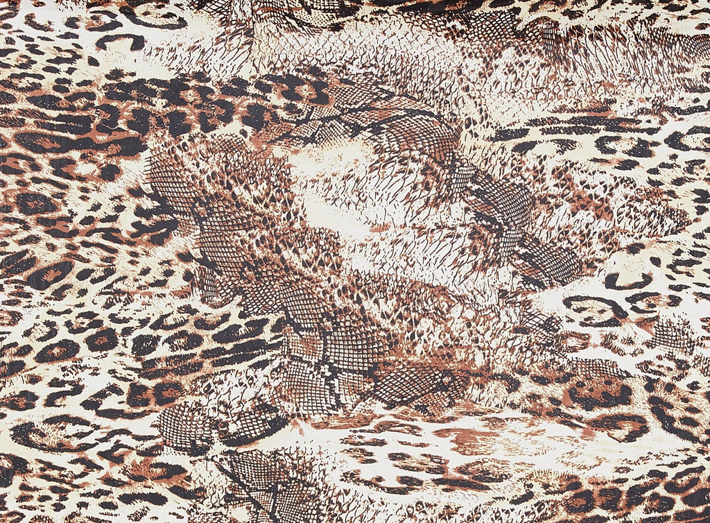 LEOPARD PRINT ON SILKY KNIT  | 9804-4344  - Zelouf Fabrics