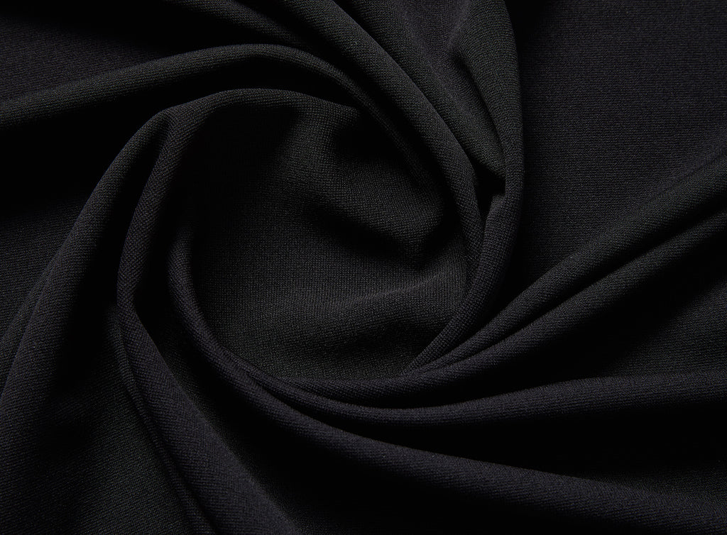 BLACK | 9880 - SOLID STRETCH OTTOMAN - Zelouf Fabrics