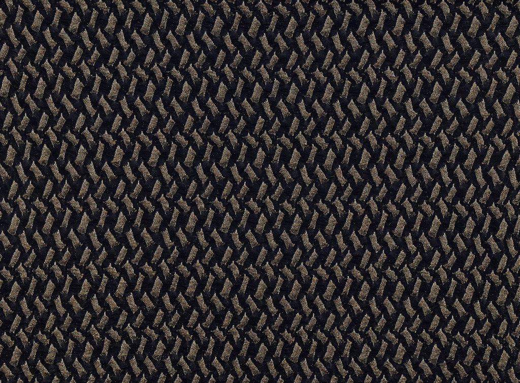 BLACK/GOLD | 9923 - METALLIC PUNCKER KNIT - Zelouf Fabrics