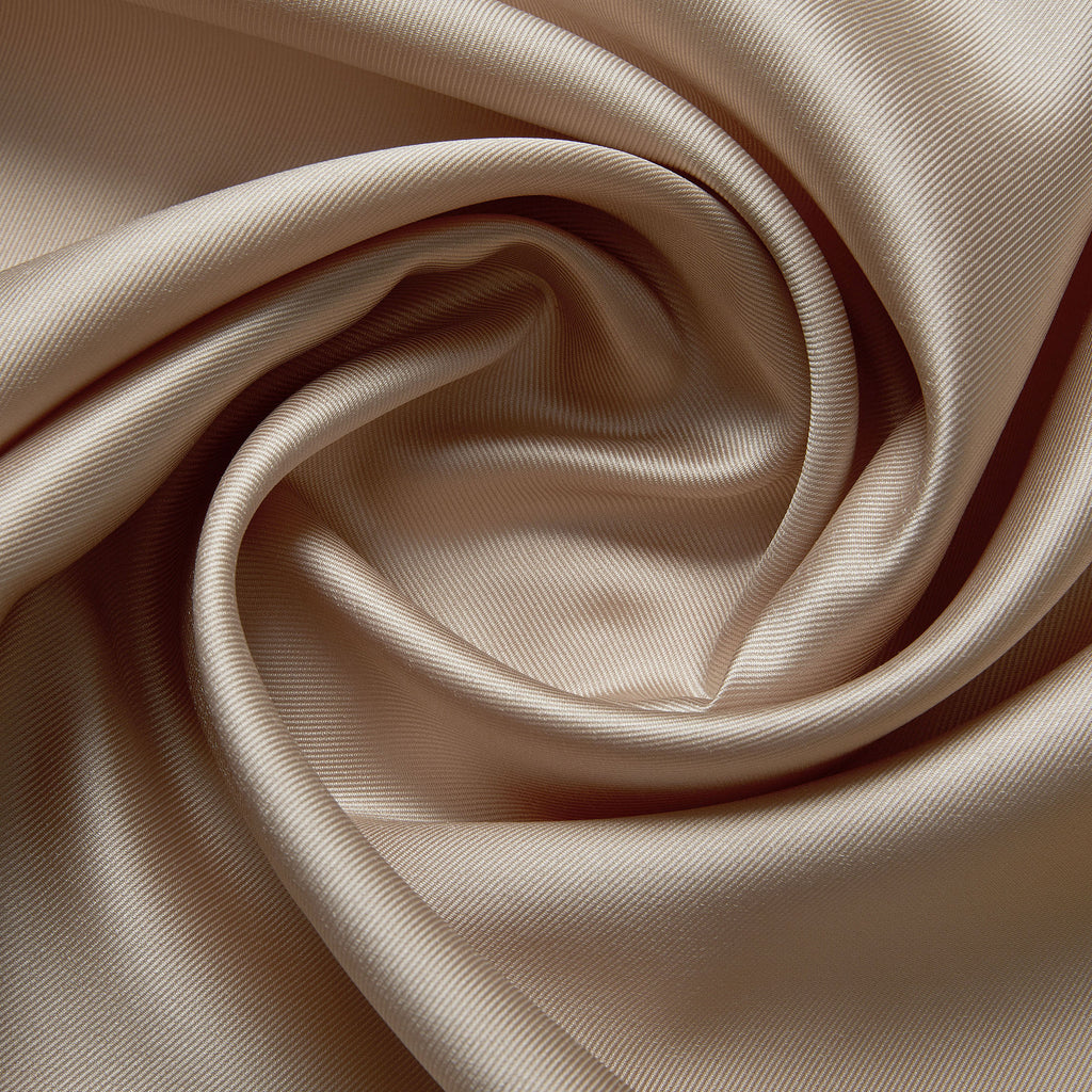 SOLID MIKA TWILL  | 9927 CHAMPAGNE - Zelouf Fabrics