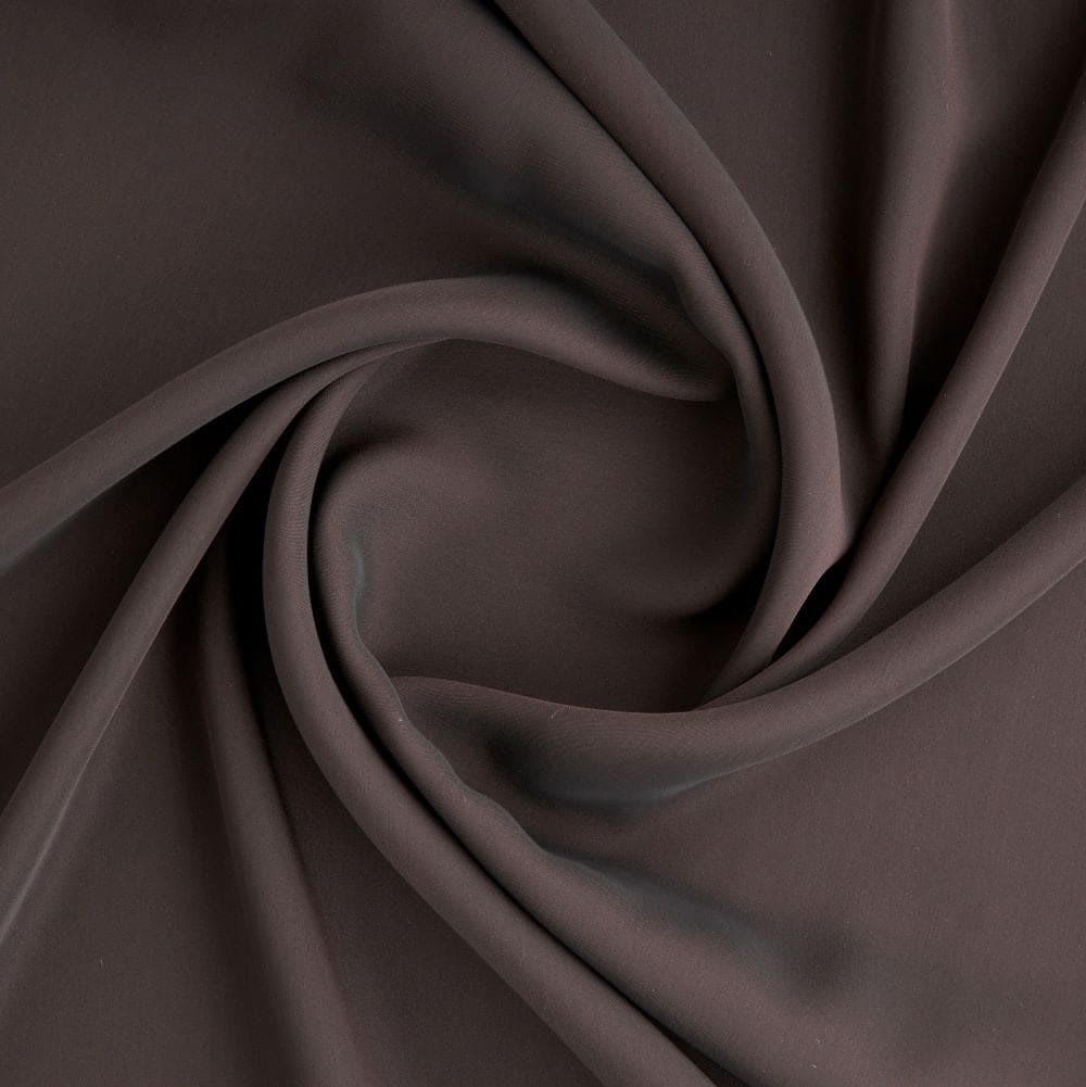 CATIONIC SATIN YORYU | 995 BROWN - Zelouf Fabrics