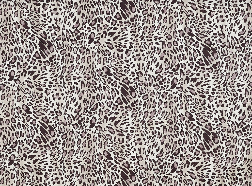 LEOPARD PRINT ON ASHLEY CHARMEUSE  | 9981-7306  - Zelouf Fabrics