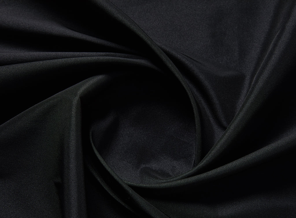 BLACK | 9988 - SOLID SOVEREIGN DOUBLE-FACE STRETCH TAFFETA - Zelouf Fabrics