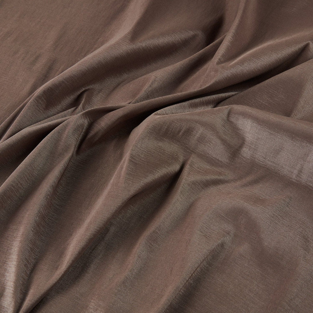 PECAN NUT | 9990-BROWN - SOLID JESSICA N/P SPAN TAFFETA - Zelouf Fabrics
