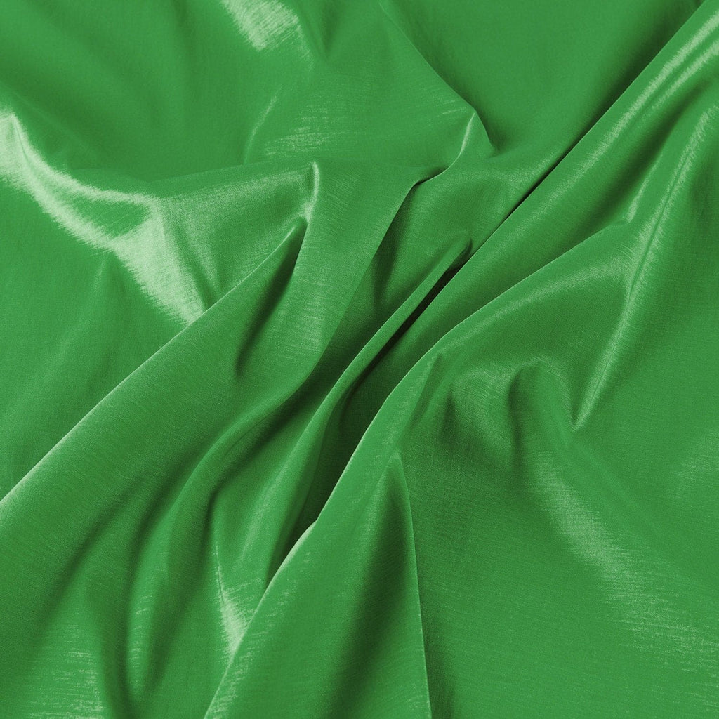 SILKY LEAF | 9990-GREEN - SOLID JESSICA N/P SPAN TAFFETA - Zelouf Fabrics