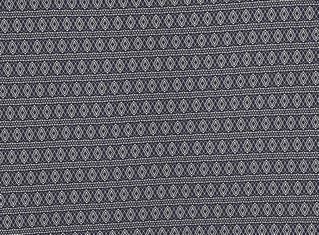 449 MIDNT NVY | FL100 - LUNA CROCHET FRINGE LACE " - Zelouf Fabrics