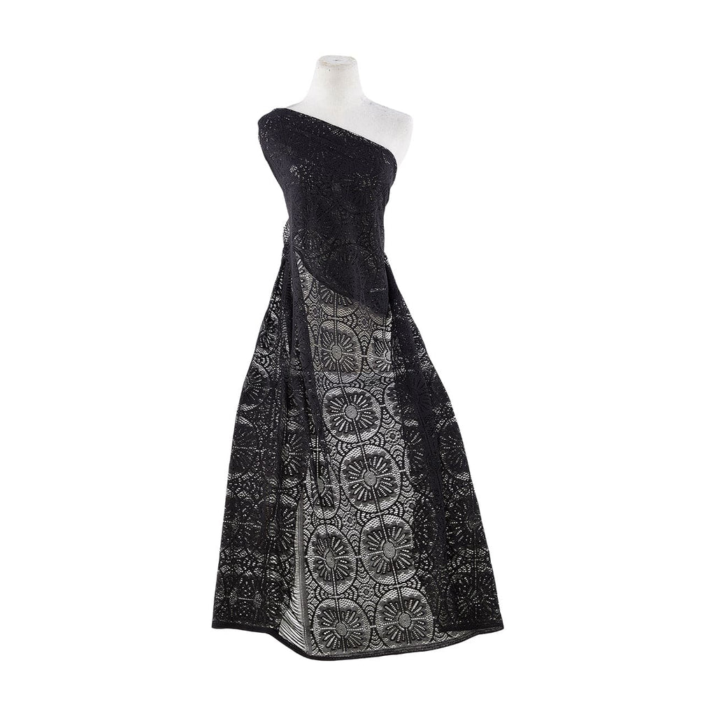 STELLAR CROCHET FRINGE LACE SEE IMG2 FOR FRINGE  | FL101 999 BLACK - Zelouf Fabrics