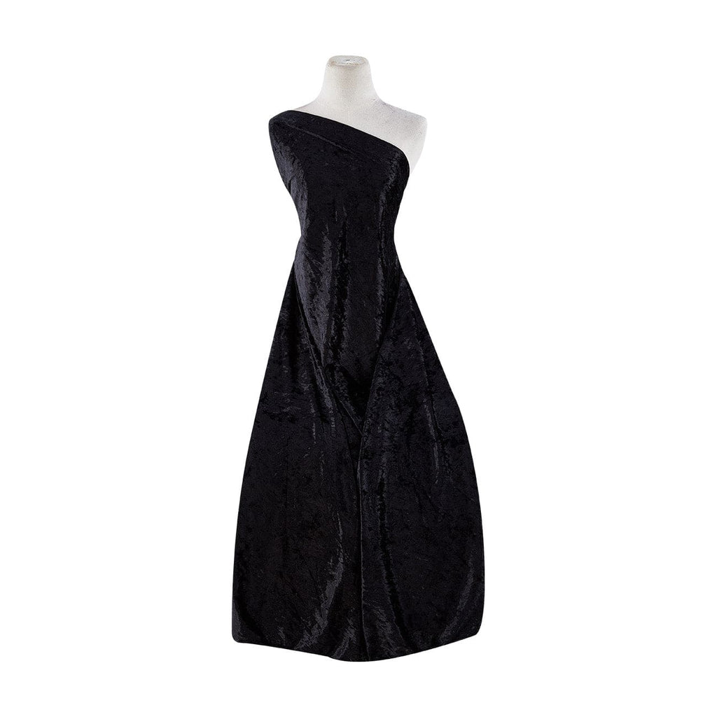 GATSBY CRUSHED VELVET  | VVL001 999 BLACK MAGIC - Zelouf Fabrics