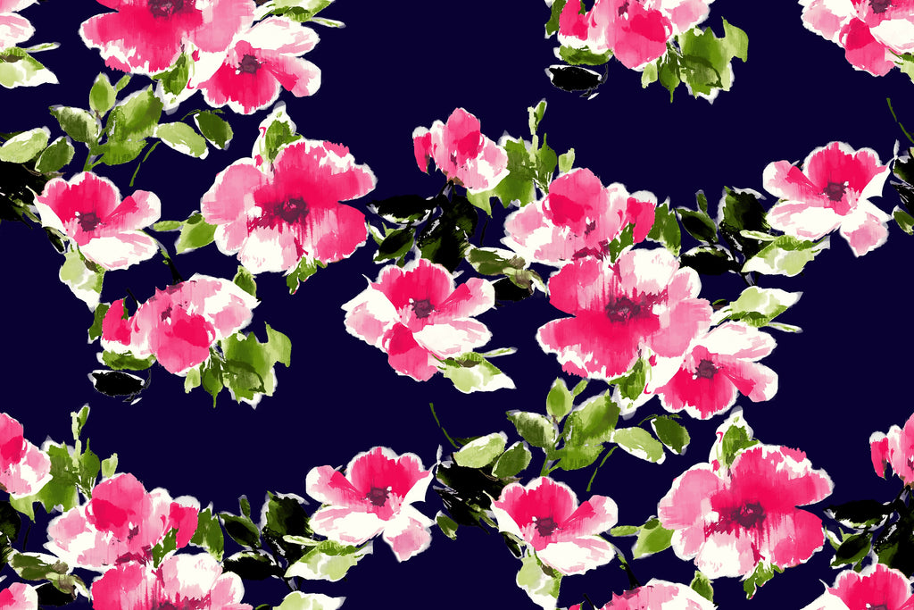 VY/PINK | ZS1910M-5631 - ZS1910M PRINT SCUBA - Zelouf Fabrics
