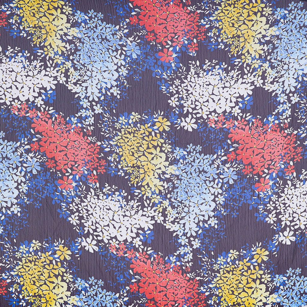 RED/BLUE | ZS1907AA-1-1323 - ZS1907AA-1 PRINT BELLE CREPE - Zelouf Fabrics