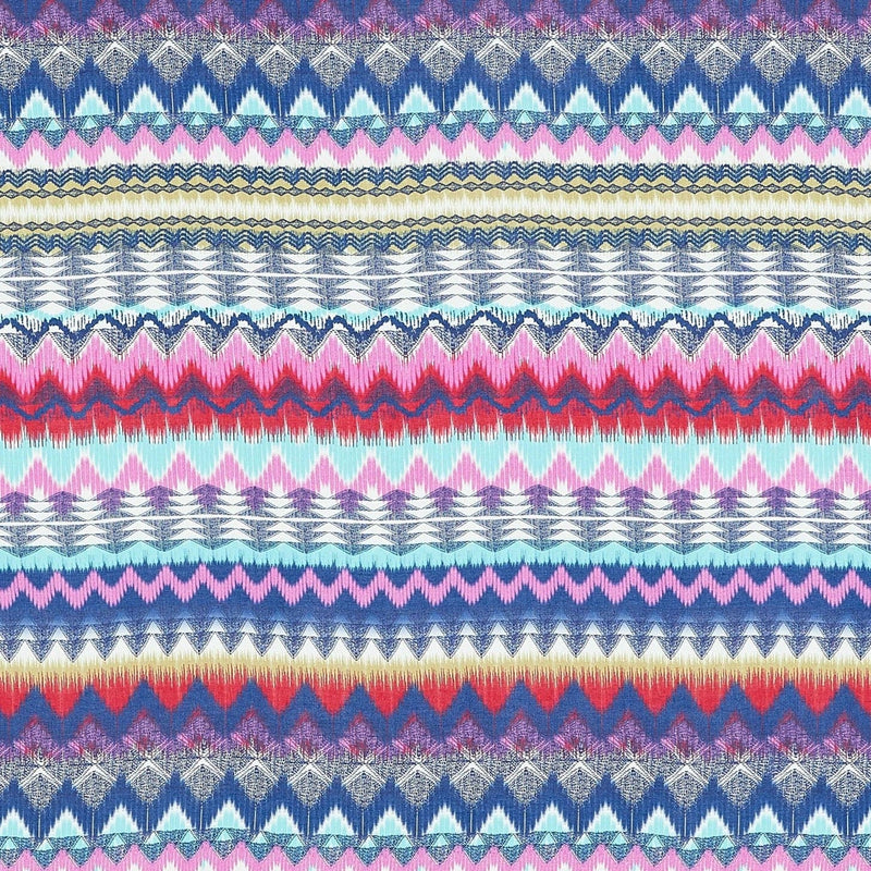 AIYANA TRIBAL CHEVRON PRINT CHALLIS | ZW1603N-8901