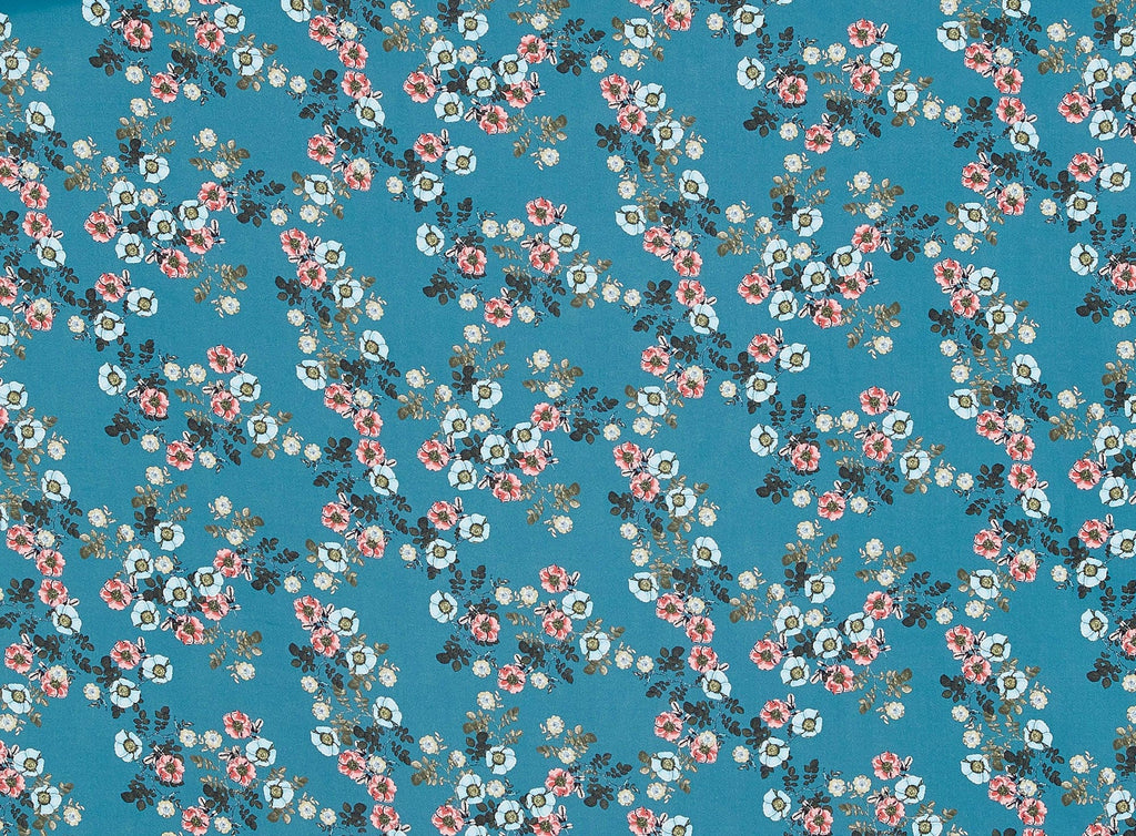 C10 TEAL/FIG | ZW1609A-1-4733 - Shalimar"Floral On"Jolynn" Compound Wool Dobby [D] - Zelouf Fabrics