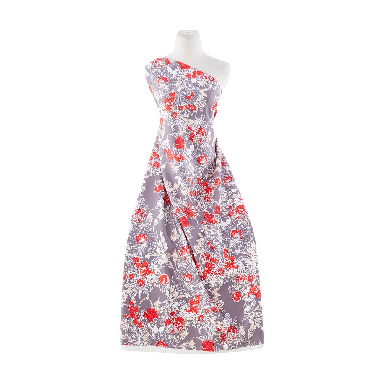 floral scuba knit dress White Floral Mesh Scuba Knit Tie Strap Maxi Dress